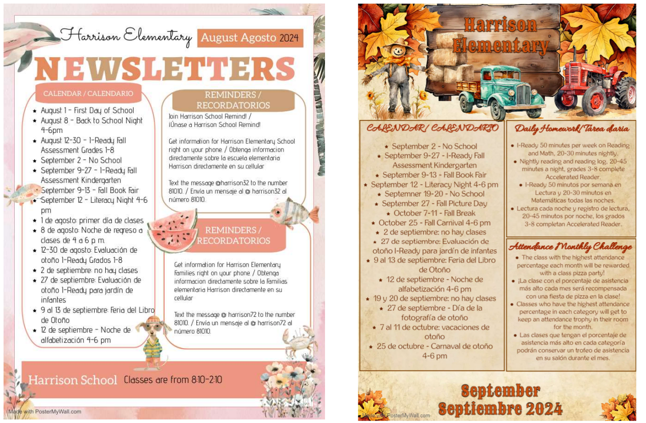  August and September Newsletter